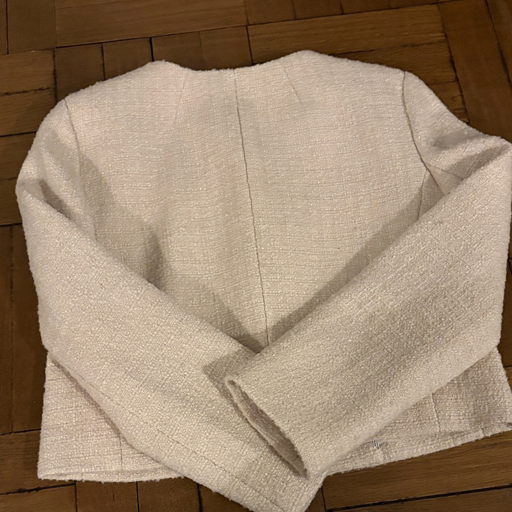 J. Crew Women's Beige Blazer with Button Detail - Picture 7 of 7